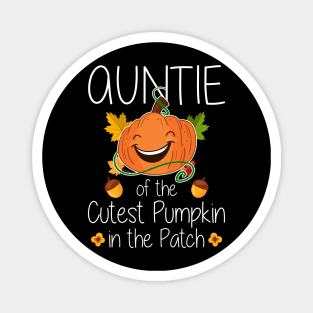 Auntie Of The Cutest Pumpkin Halloween Costume Magnet